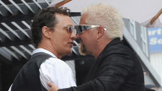 Matthew McConaughey spoke at Guy Fieri's Hollywood Walk Of Fame ceremony